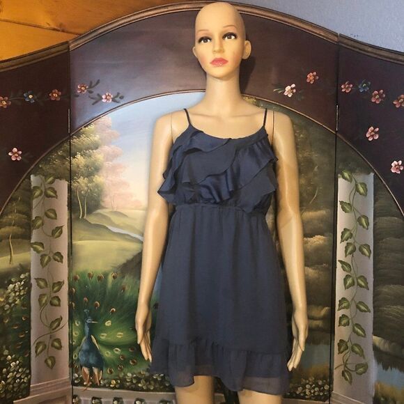 AEO Slate Grey Mini Dress-XS - Picture 2 of 8